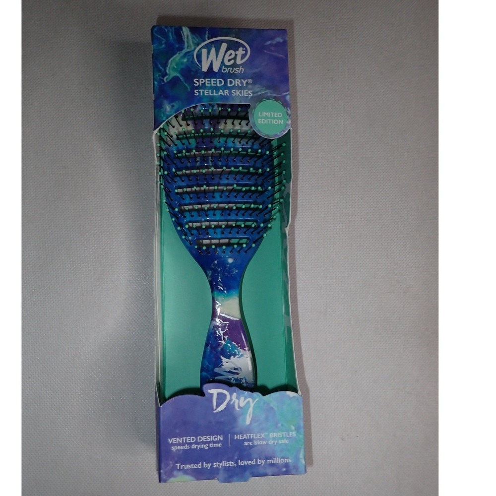 Wet Brush Speed Dry Stellar Skies Limited Edition Vented Hair Brush Blue Purple